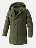 Long Line Hooded Puffer Coat