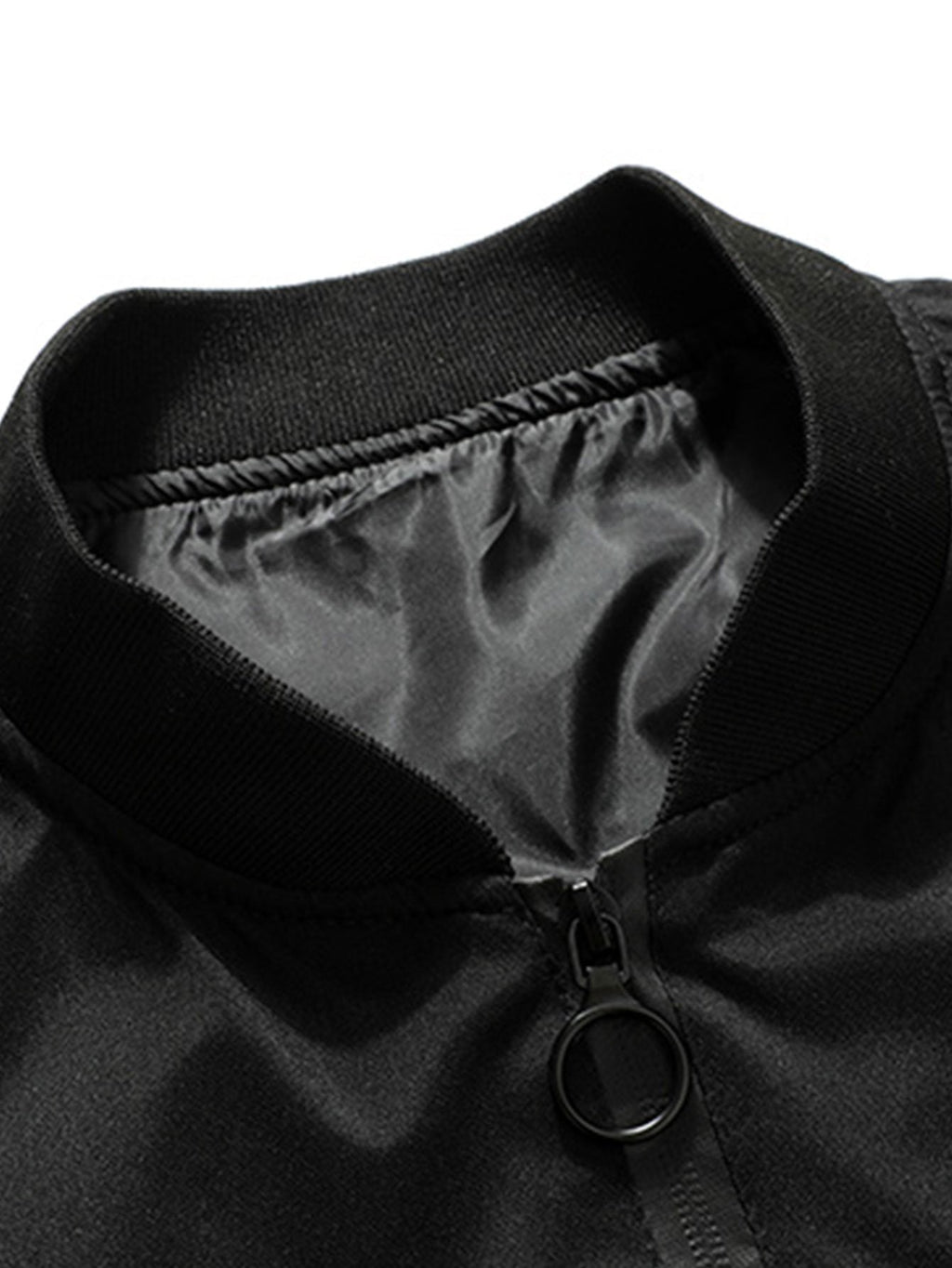 Slogan Zip Bomber Jacket