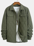 Quilted Button Up Overshirt