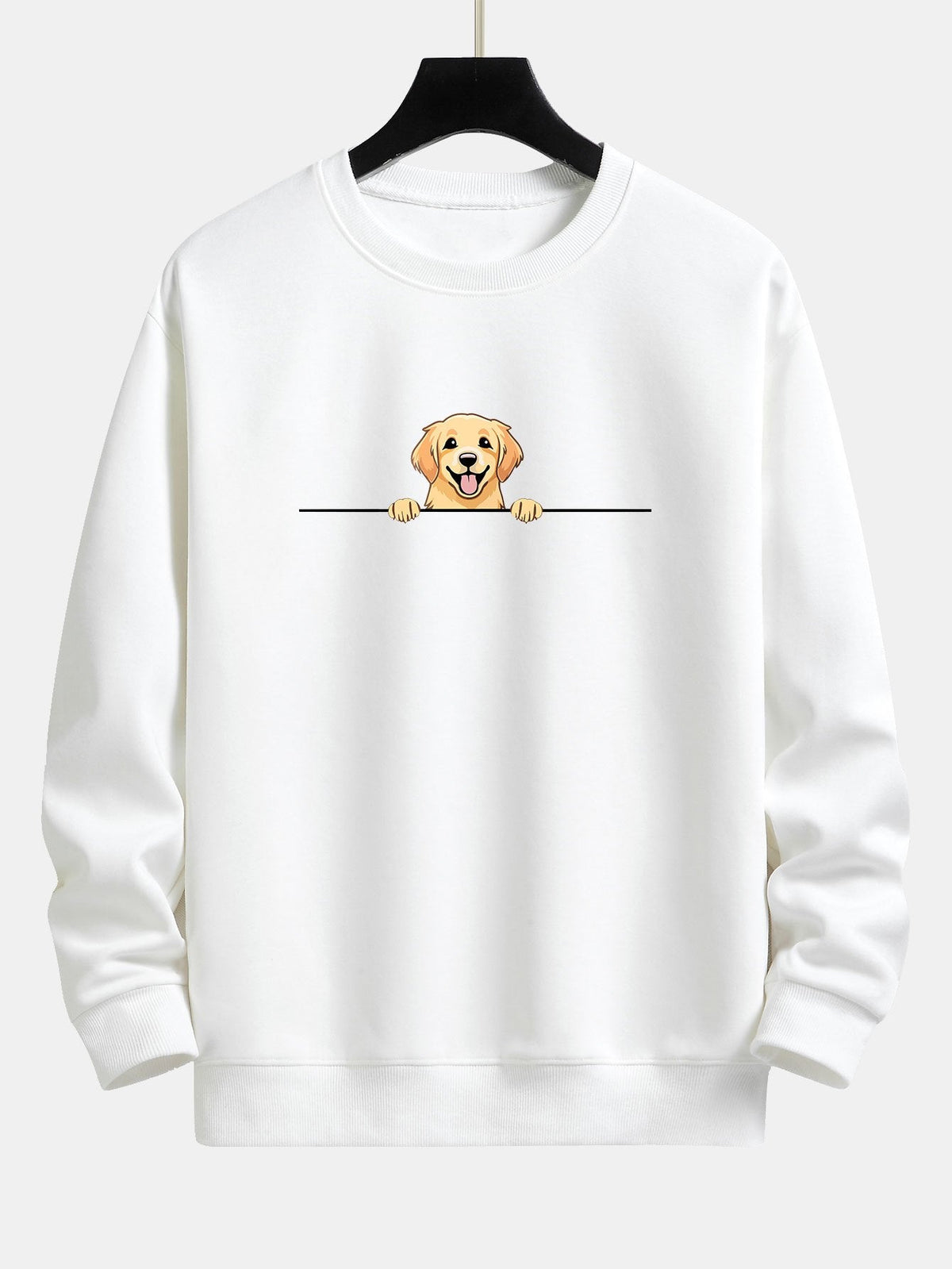 Golden Retriever Print Relax Fit Sweatshirt