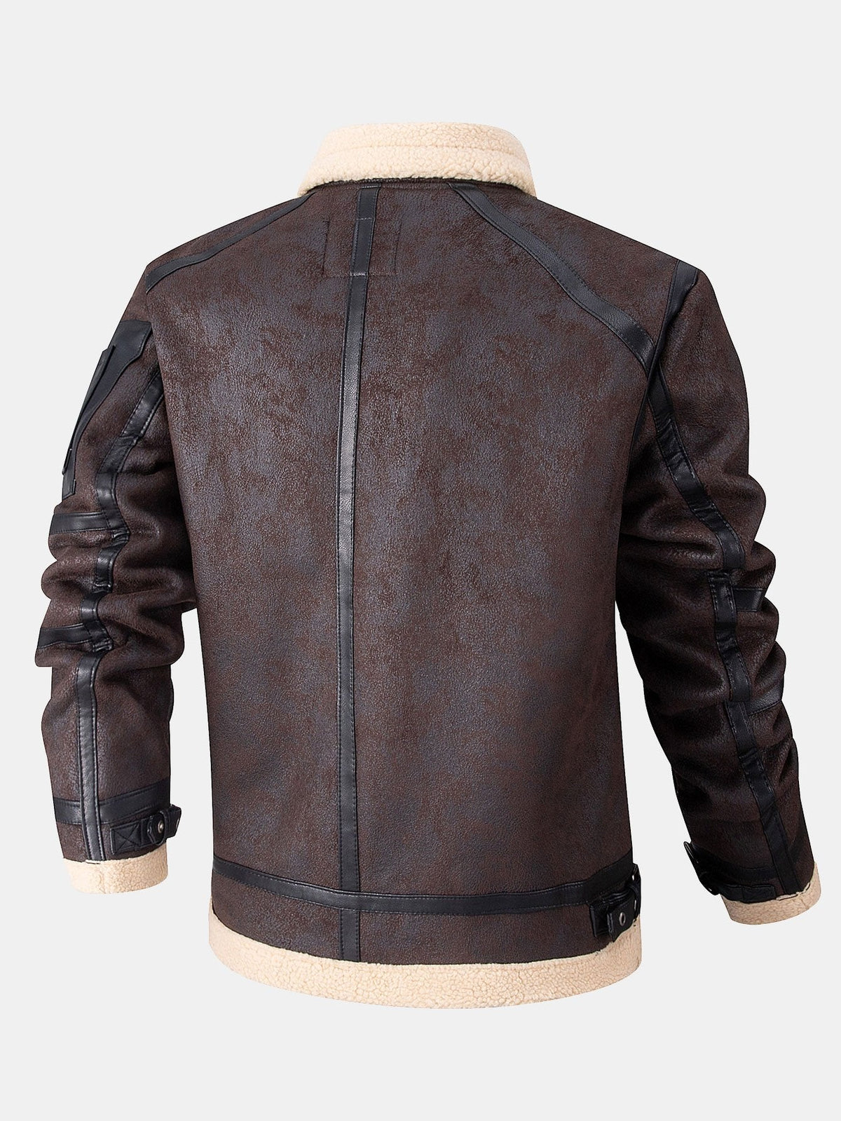 Faux Fur Lined Suede Jacket