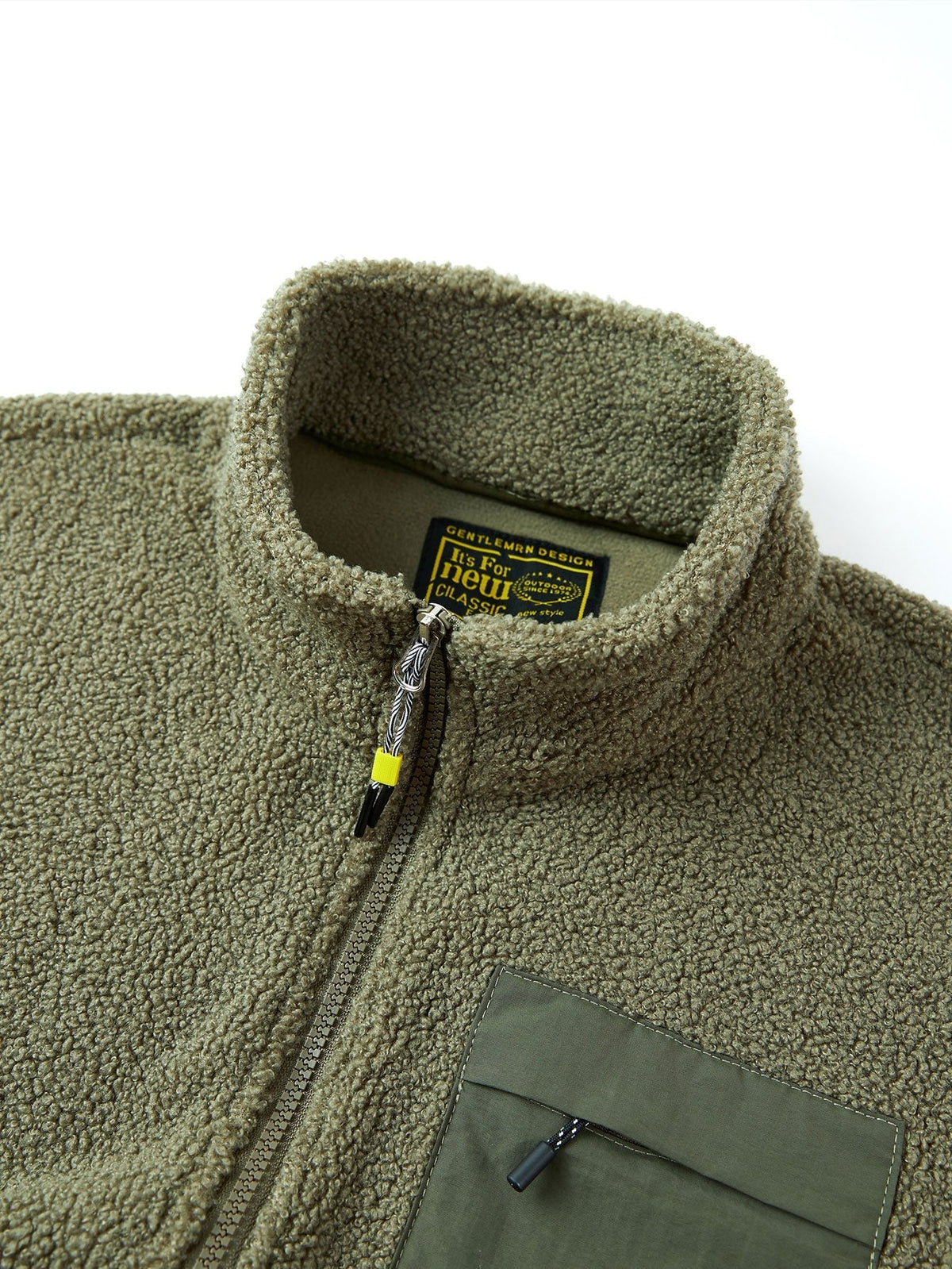 Teddy Fleece Zip Up Coat