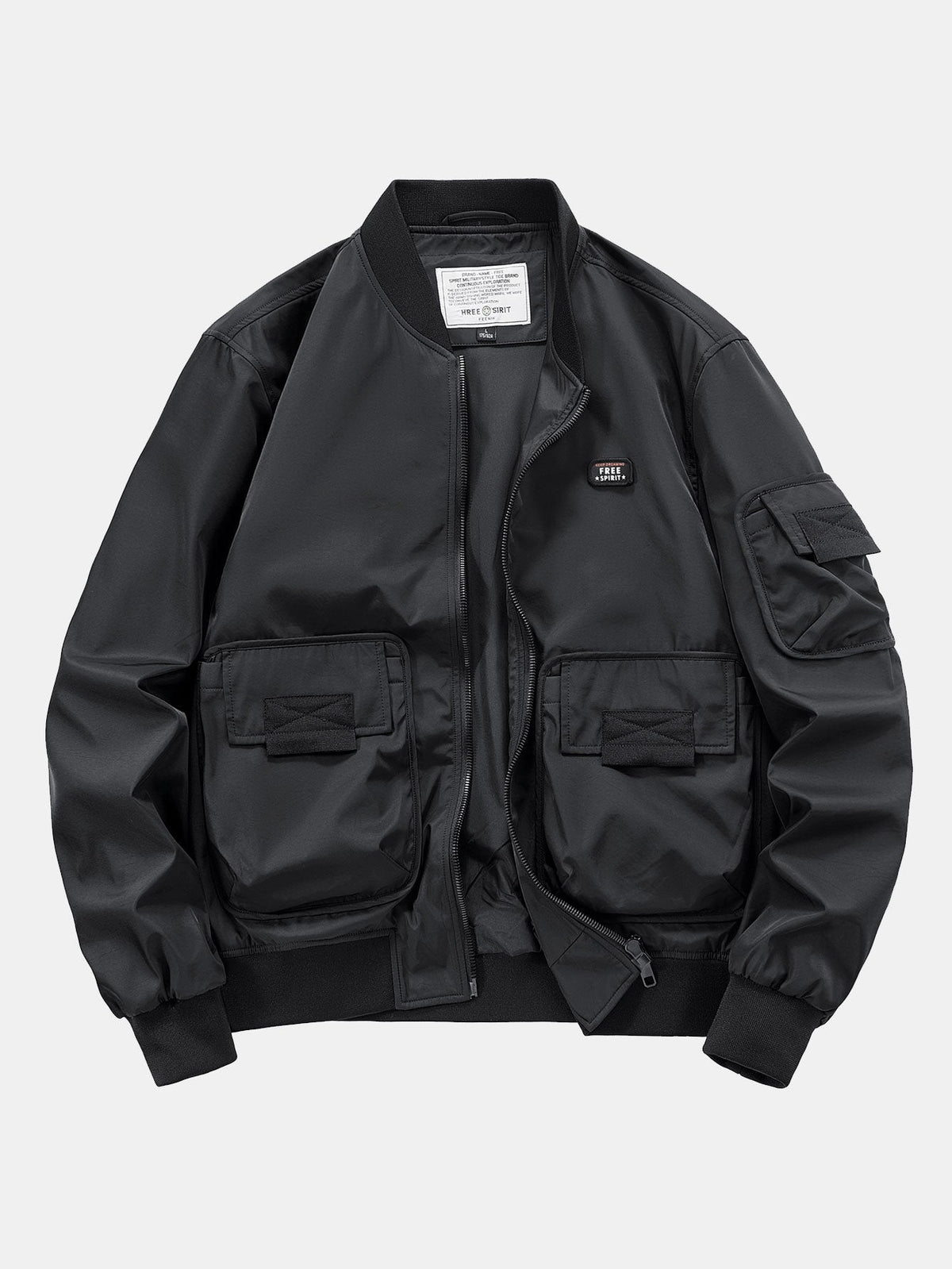 Multi Pockets Bomber Jacket