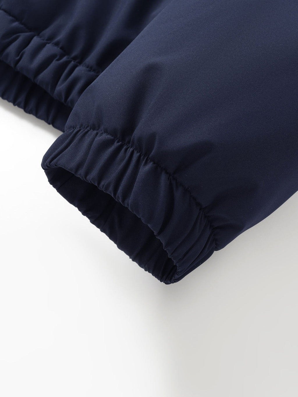 Teddy Fleece Lined Color Block Hooded Windbreaker