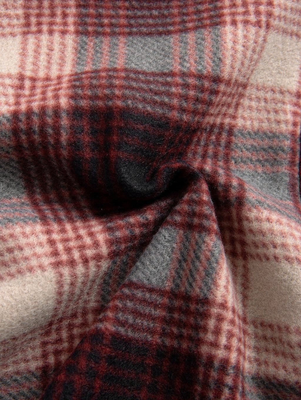 Teddy Fleece Lined Flannel Plaid Hoodie