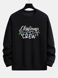 Christmas Lights Print Relax Fit Sweatshirt