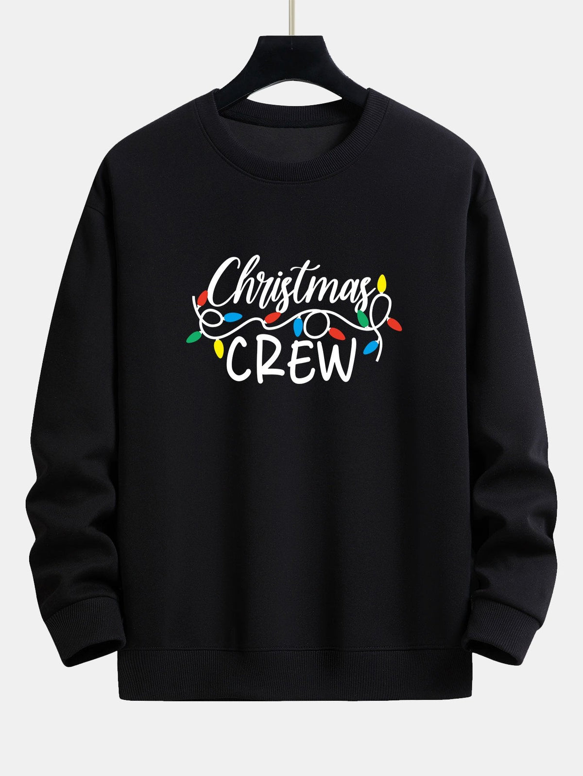 Christmas Lights Print Relax Fit Sweatshirt