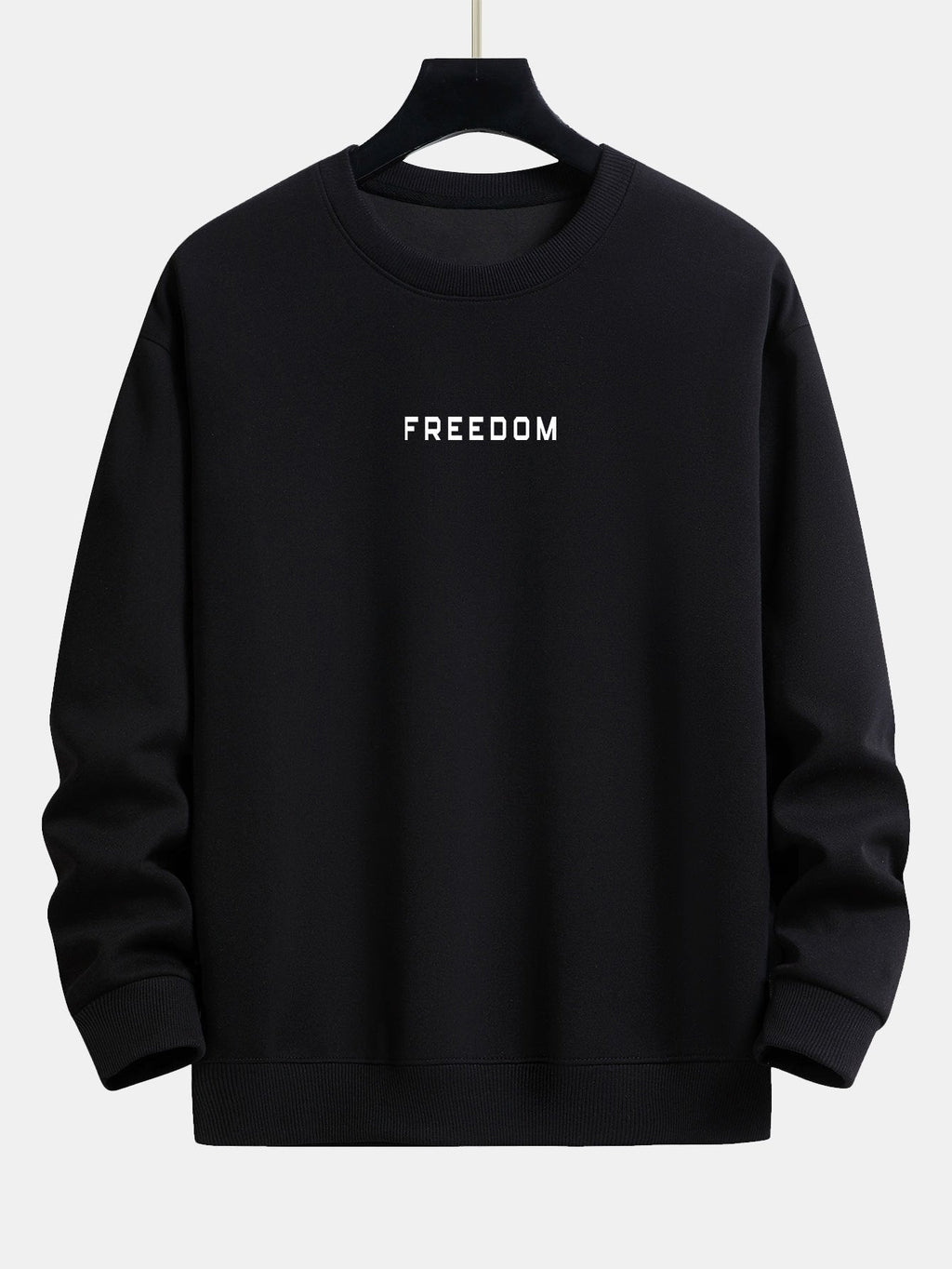 Freedom Slogan Print Relax Fit Sweatshirt