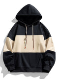 Relax Fit Color Block Hoodie
