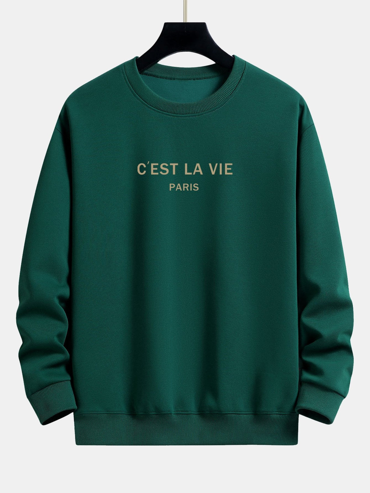 Paris Slogan Print Relax Fit Sweatshirt