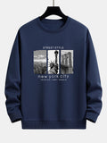 New York City Print Relax Fit Sweatshirt