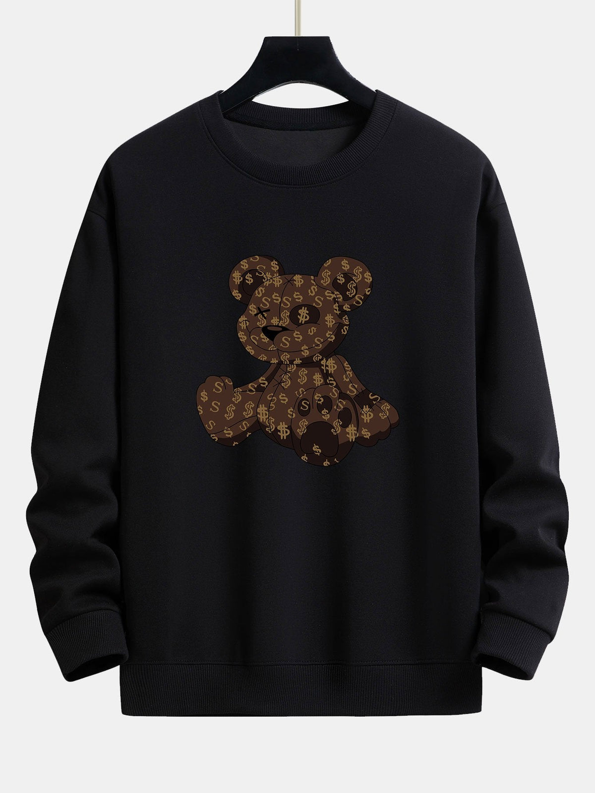 Cartoon Bear Print Relax Fit Sweatshirt