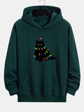 Colorful Light Black Cat Print Relax Fit Hoodie