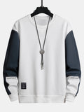 Color Block Crew Neck Sweatshirt