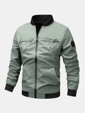 Slogan Zip Bomber Jacket