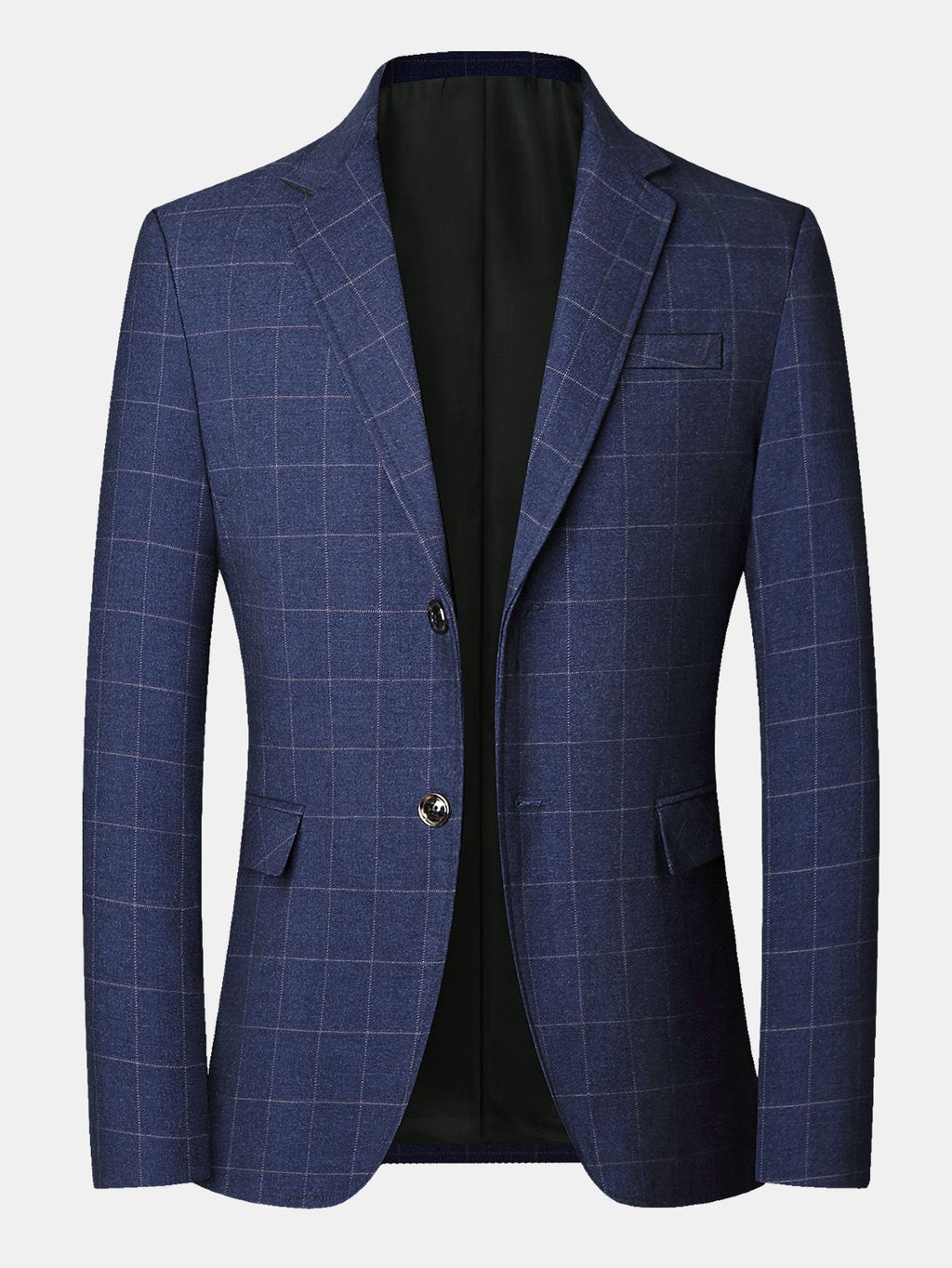 Man Plaid Blazer