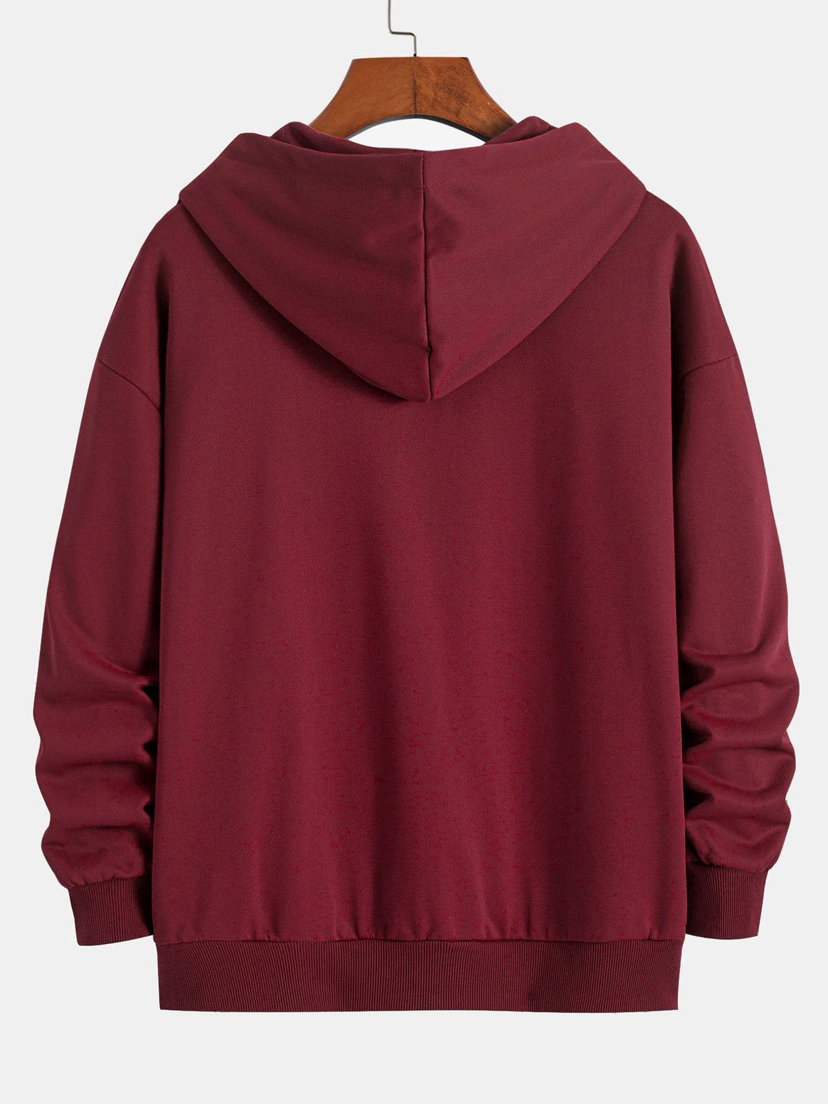 Basic Relax Fit Zip Hoodie