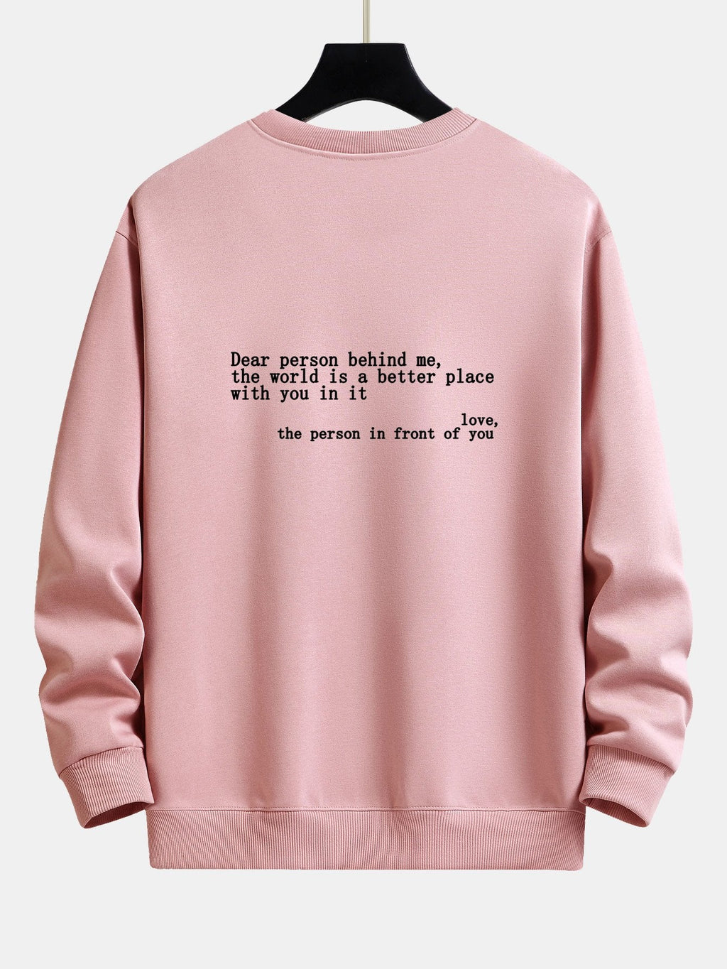 Slogan Print Relax Fit Sweatshirt