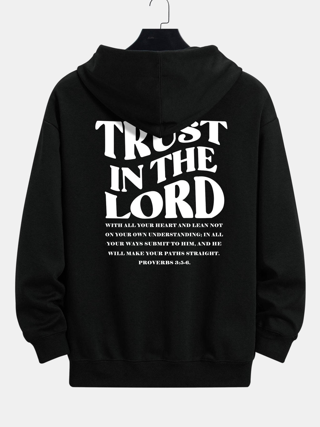 Trust In The Lord Print Relax Fit Hoodie