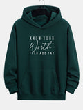 Slogan Print Relax Fit Hoodie