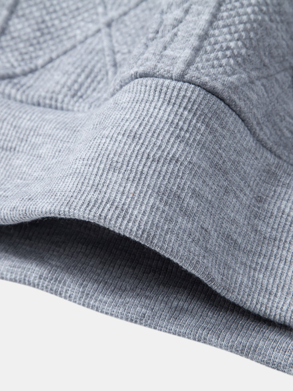 Relax Fit Geometric Jacquard Hoodie