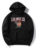 Los Angeles Basketball Print Hoodie
