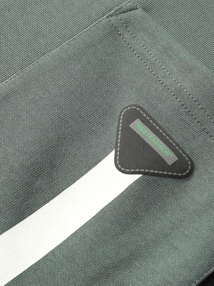 Color Block Sweatshirt With Pocket