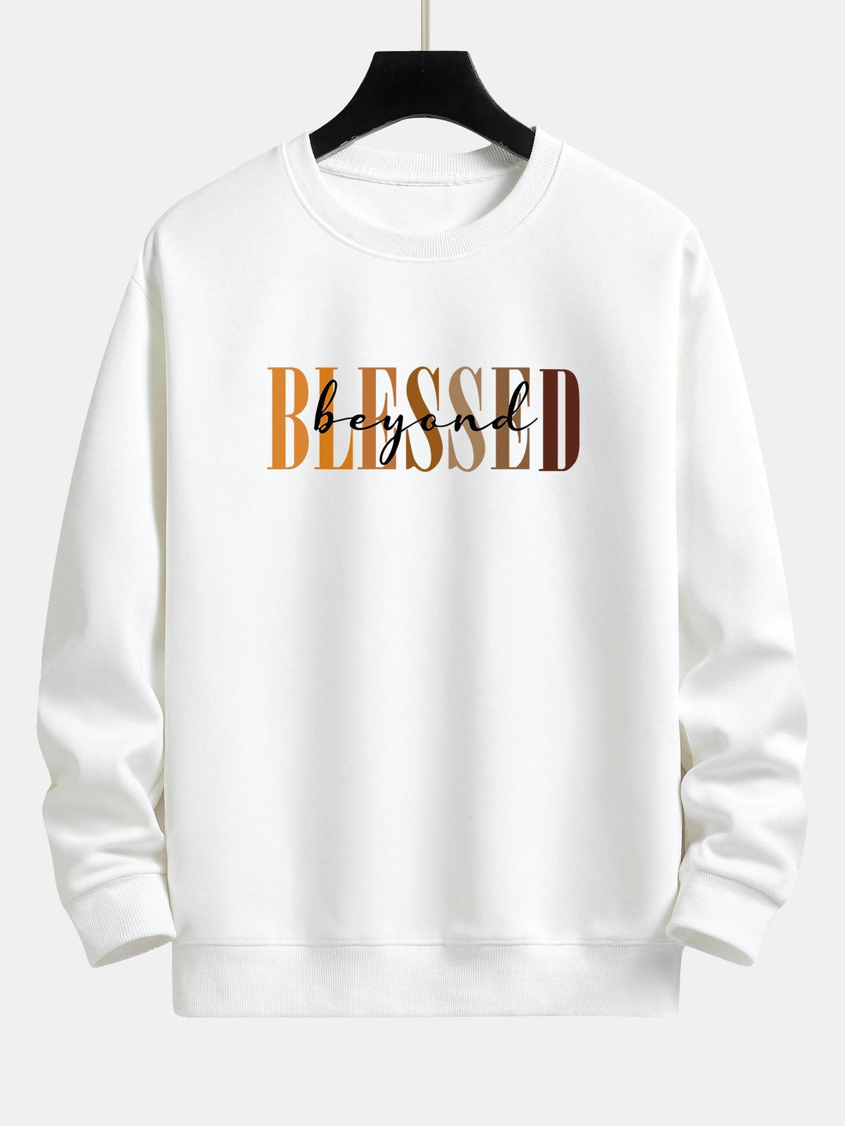 Blessed Print Relax Fit Sweatshirt