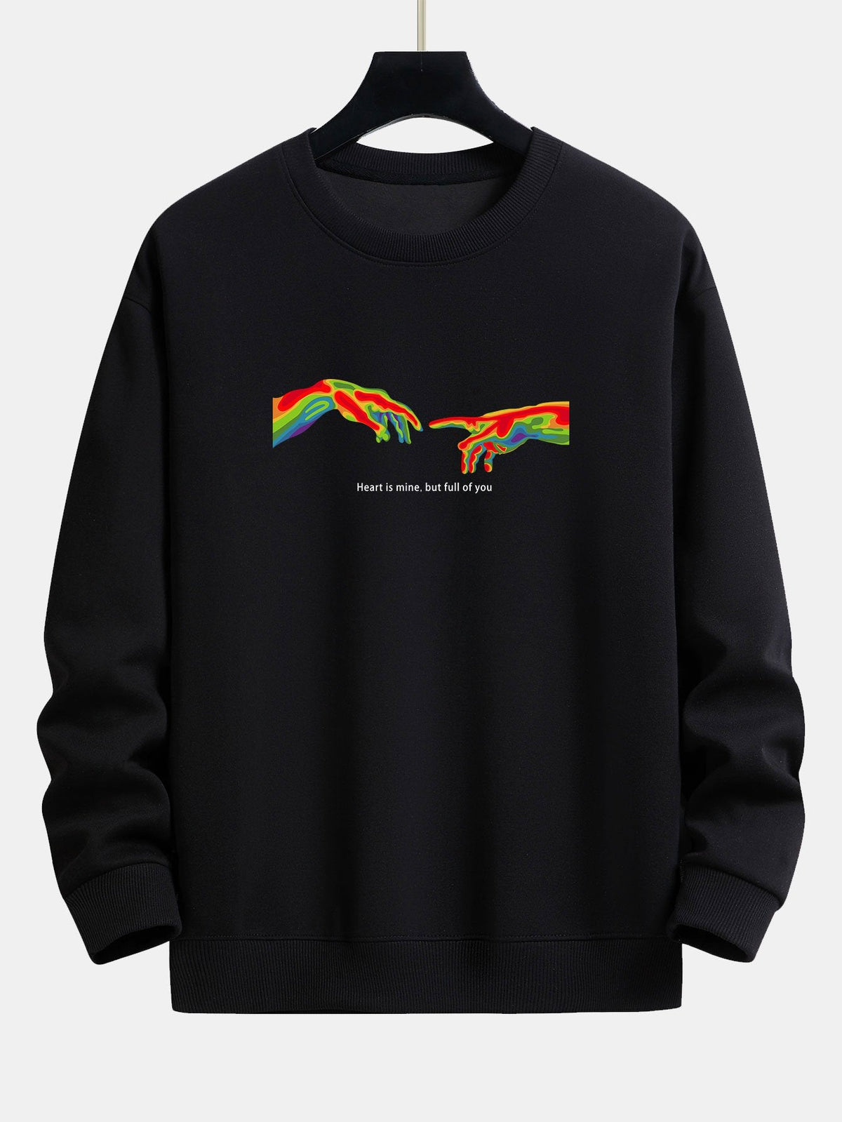 Infrared Hand Print Relax Fit Sweatshirt