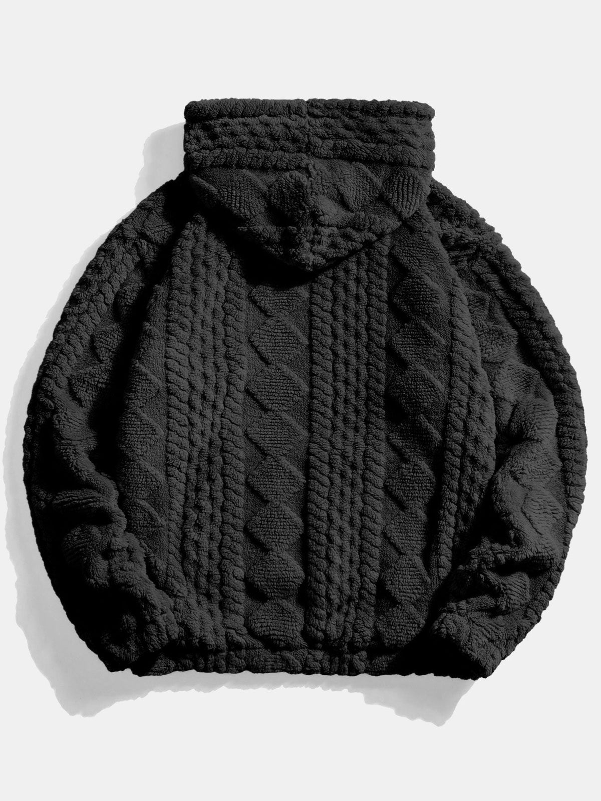 3 Pieces Geometry Jacquard Teddy Hoodies