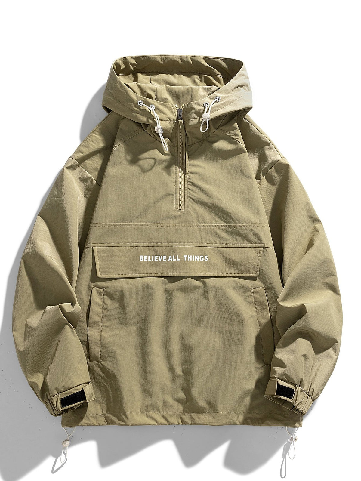 Quarter-Zip  Hooded Windbreaker