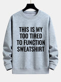 Slogan Print Relax Fit Sweatshirt
