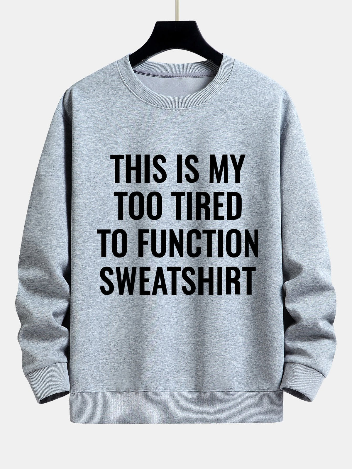 Slogan Print Relax Fit Sweatshirt