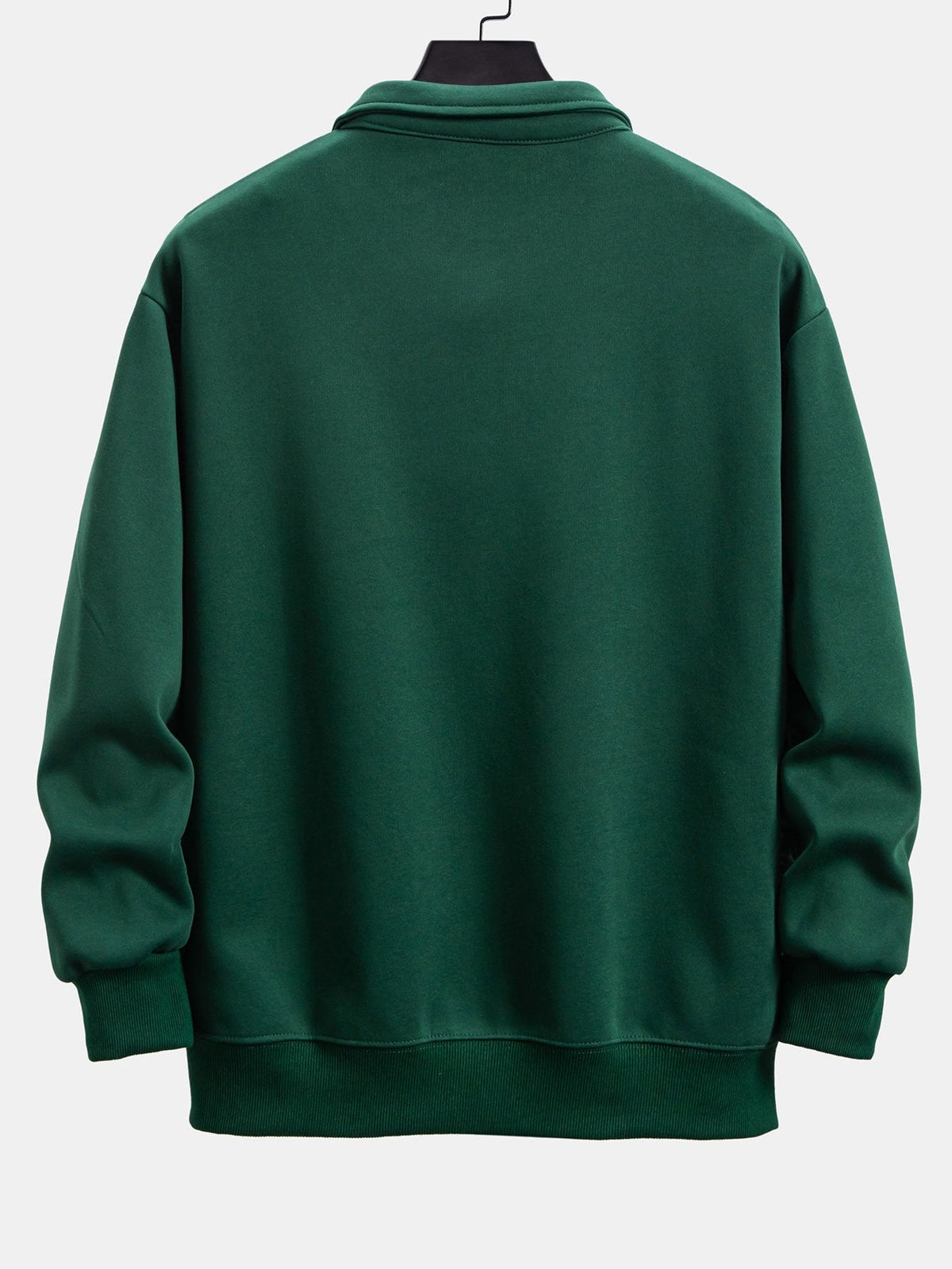 Relax Fit Polo Collar Sweatshirt