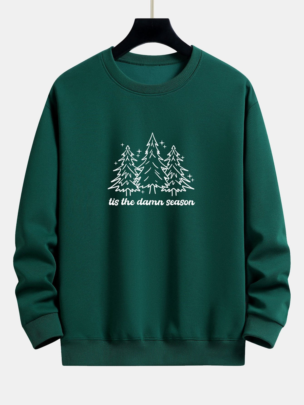 Christmas Tree Print Relax Fit Sweatshirt