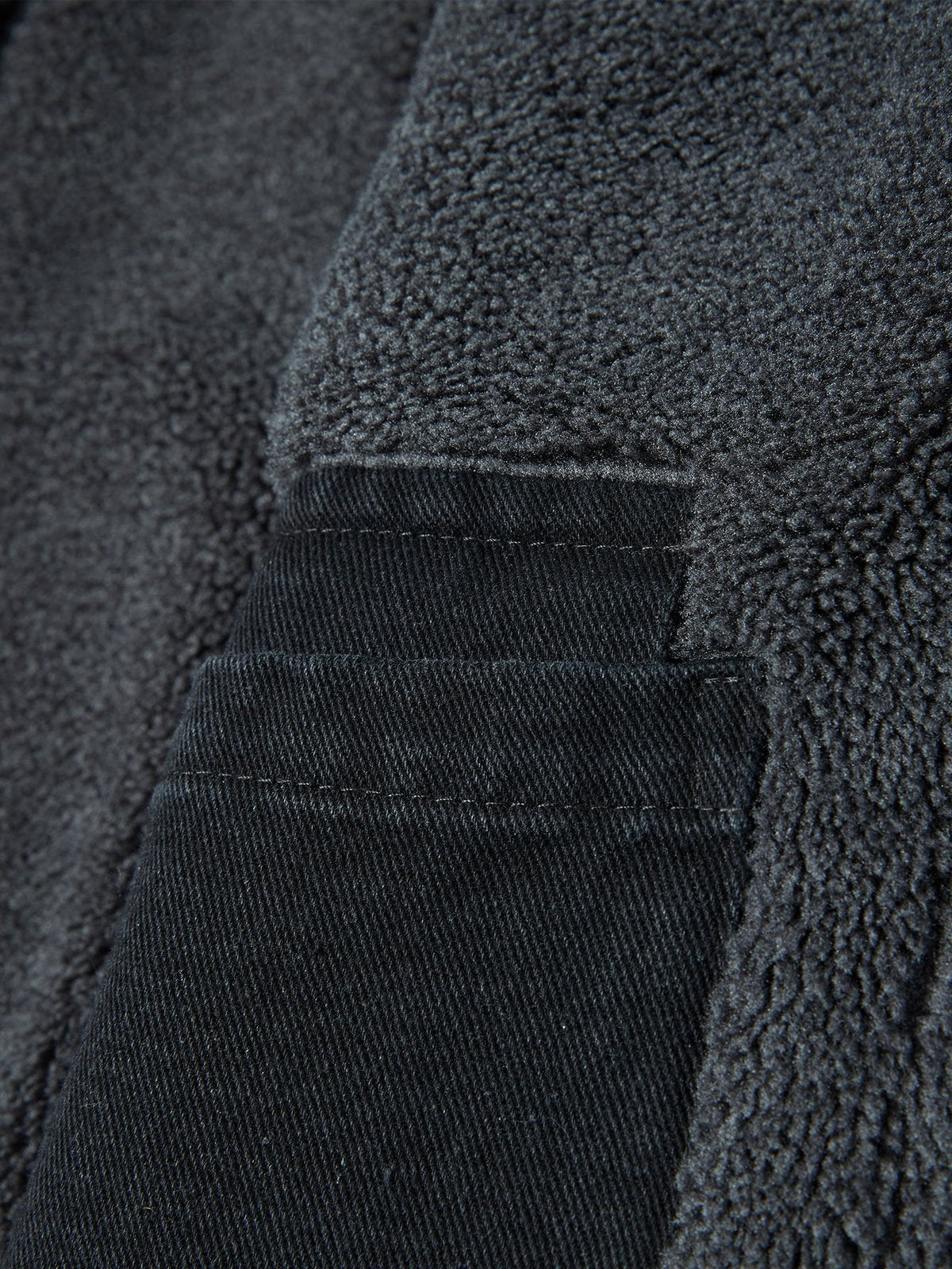 Denim Borg Lined Utility Jacket