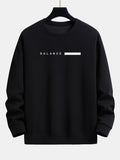 Balance Stripe Print Relax Fit Sweatshirt