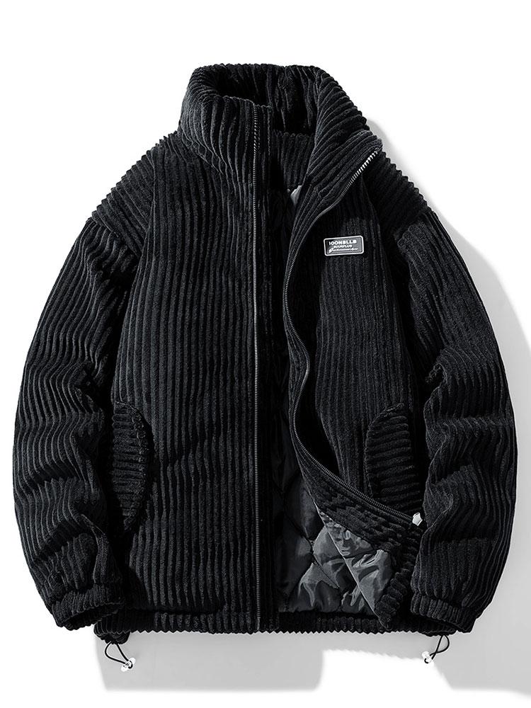 Quilted Lined Corduroy Coat