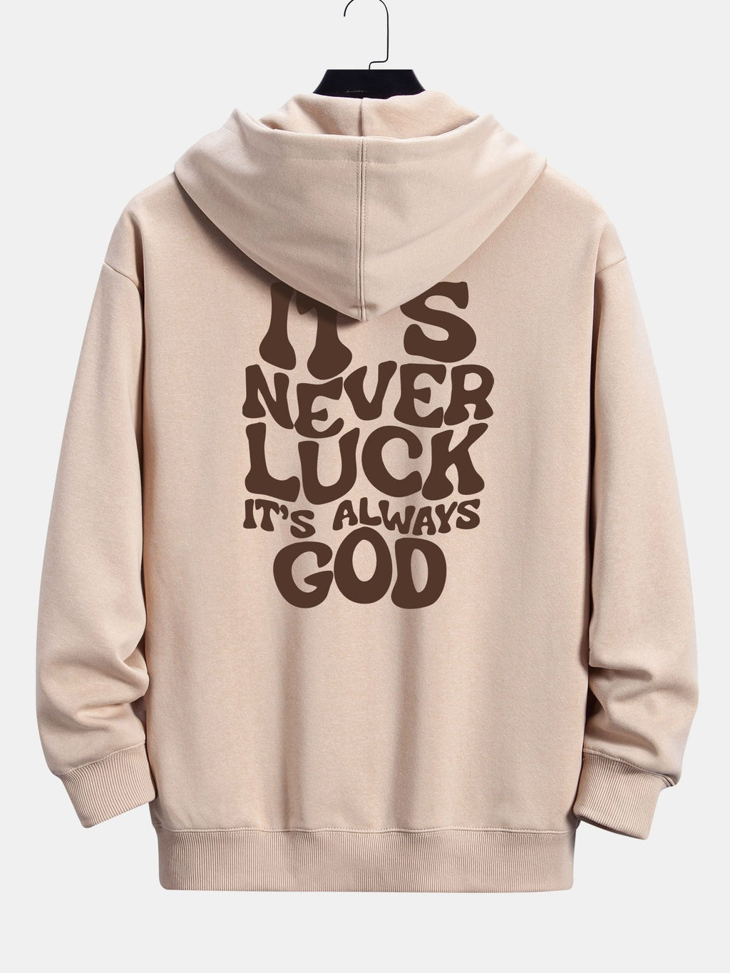 Slogan Back Print Relax Fit Hoodie