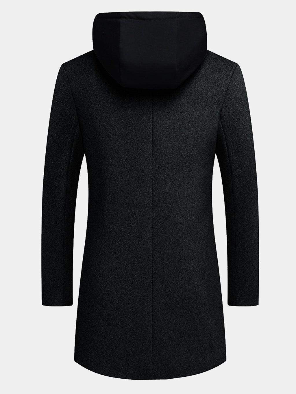 Detachable Hooded Woolen Overcoat