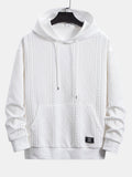 Relax Fit Geometric Jacquard Hoodie