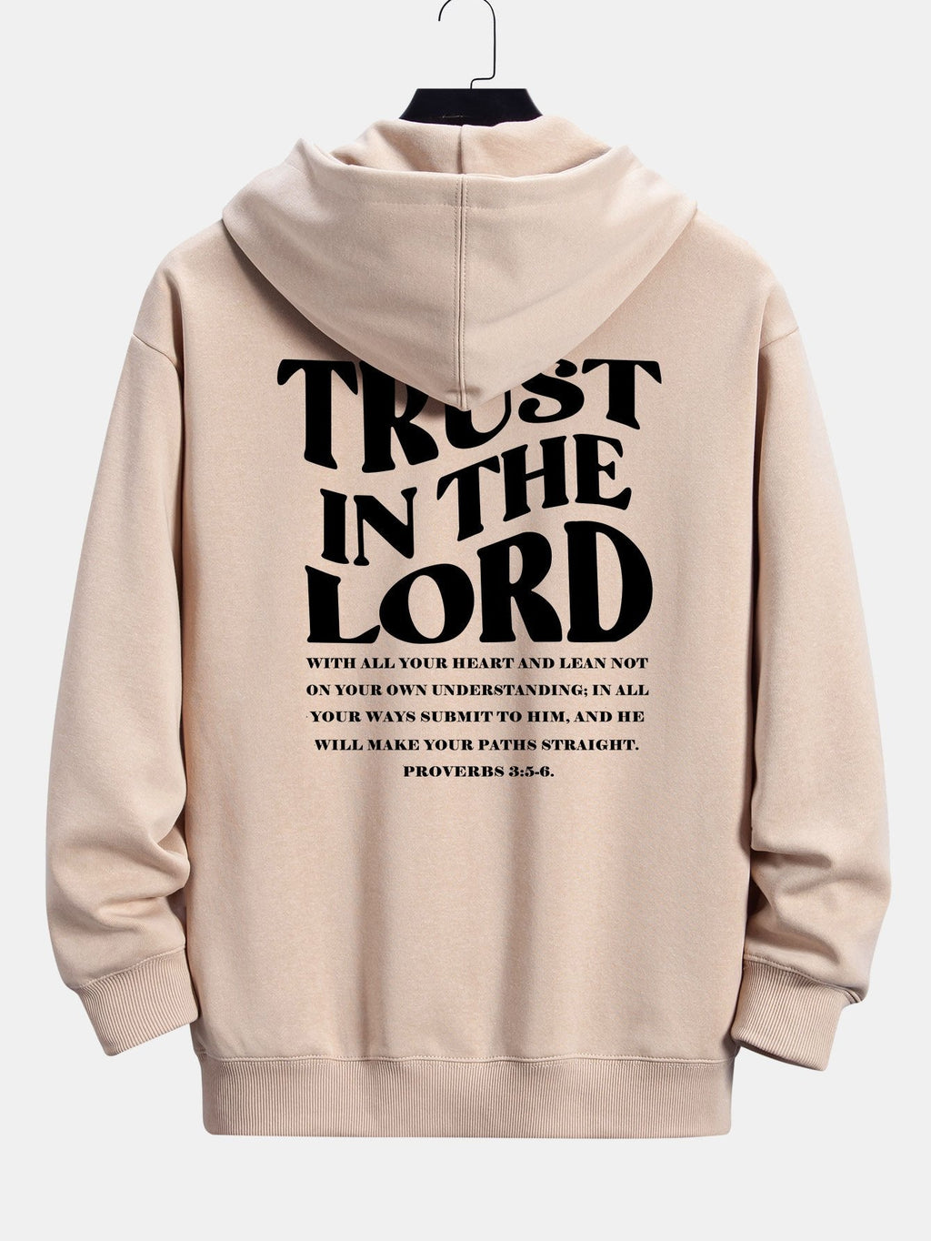 Trust In The Lord Print Relax Fit Hoodie