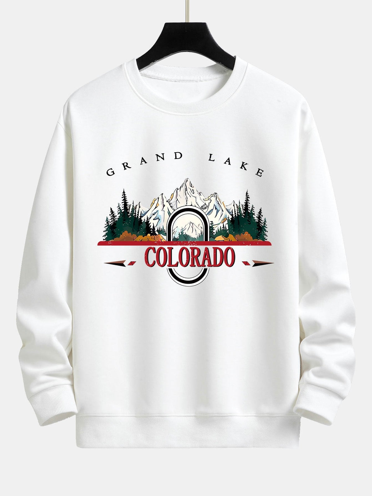 Colorado Mountain Print Relax Fit Sweatshirt