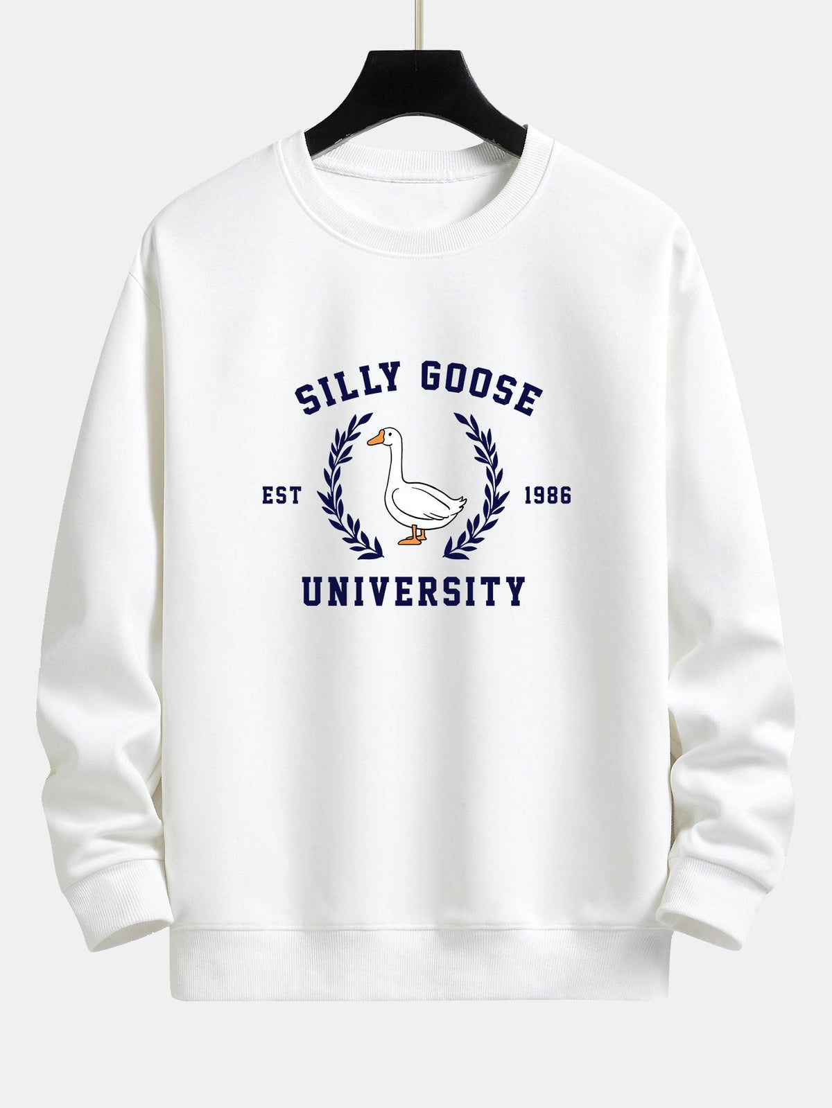 Silly Goose College Print Relax Fit Sweatshirt