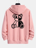 Bear Back Print Relax Fit Hoodie