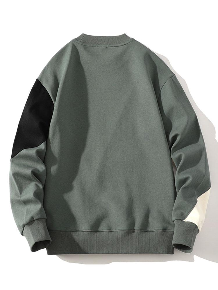 Color Block Patchwork Sweatshirt