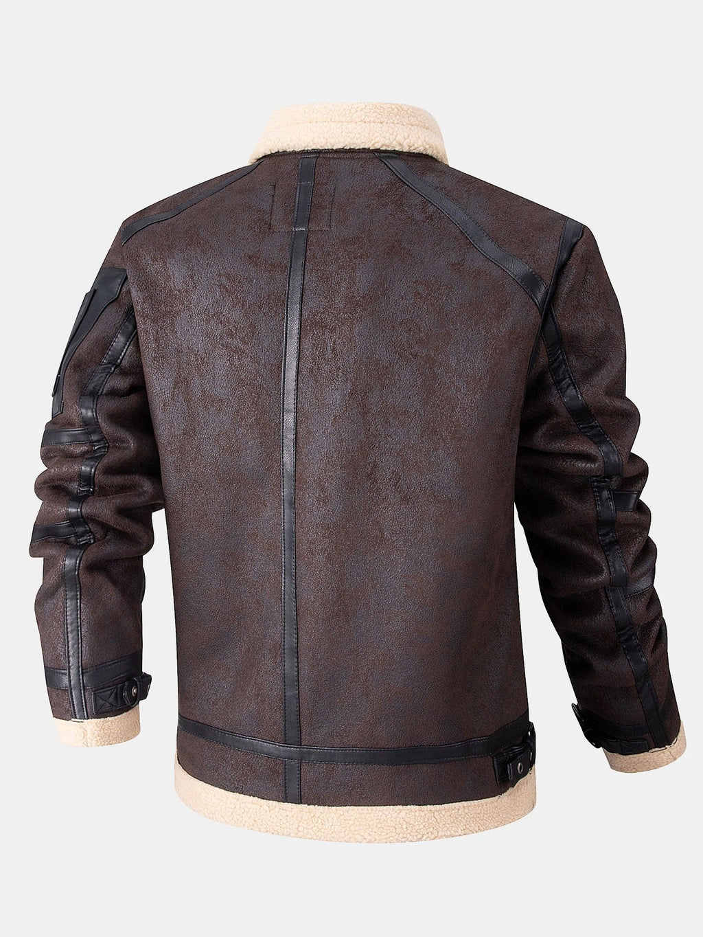 Faux Fur Lined Suede Jacket