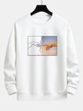 Create Adam Print Relax Fit Sweatshirt