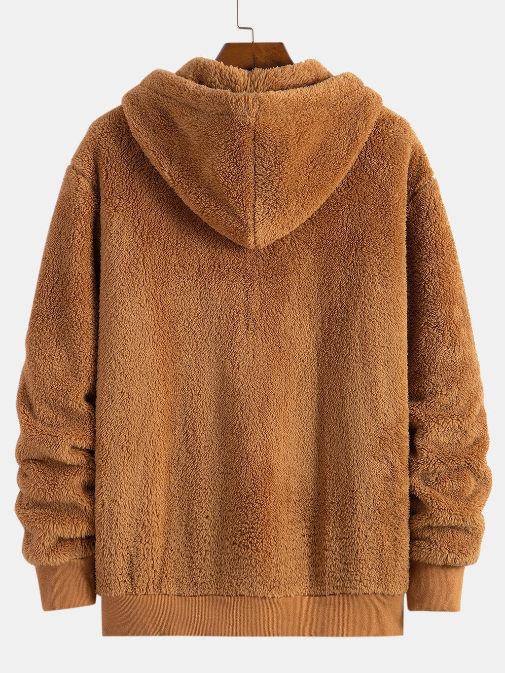Basic Teddy-Kapuzenjacke mit Reißverschluss