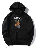 NASA Space Bear Print Hoodie